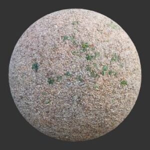 تکسچر خاک و چمن پراکنده