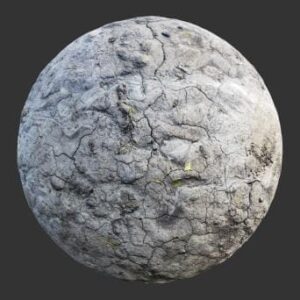 تکسچر سنگ ترک خورده خاکستری