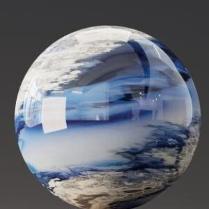 متریال رزین آبی D5Render