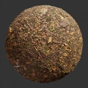 تکسچر زمین جنگلی واقع‌گرایانه